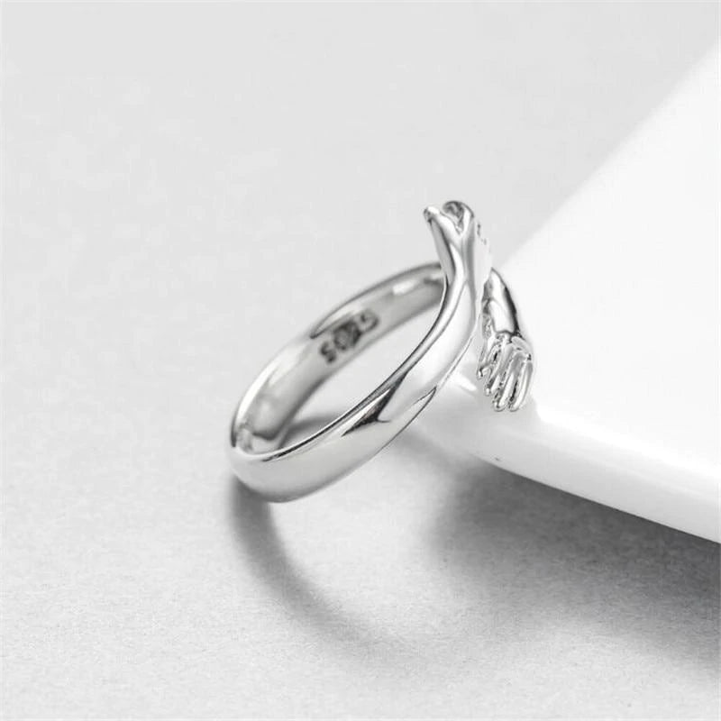 Hug Ring - S925 Sterling Silver