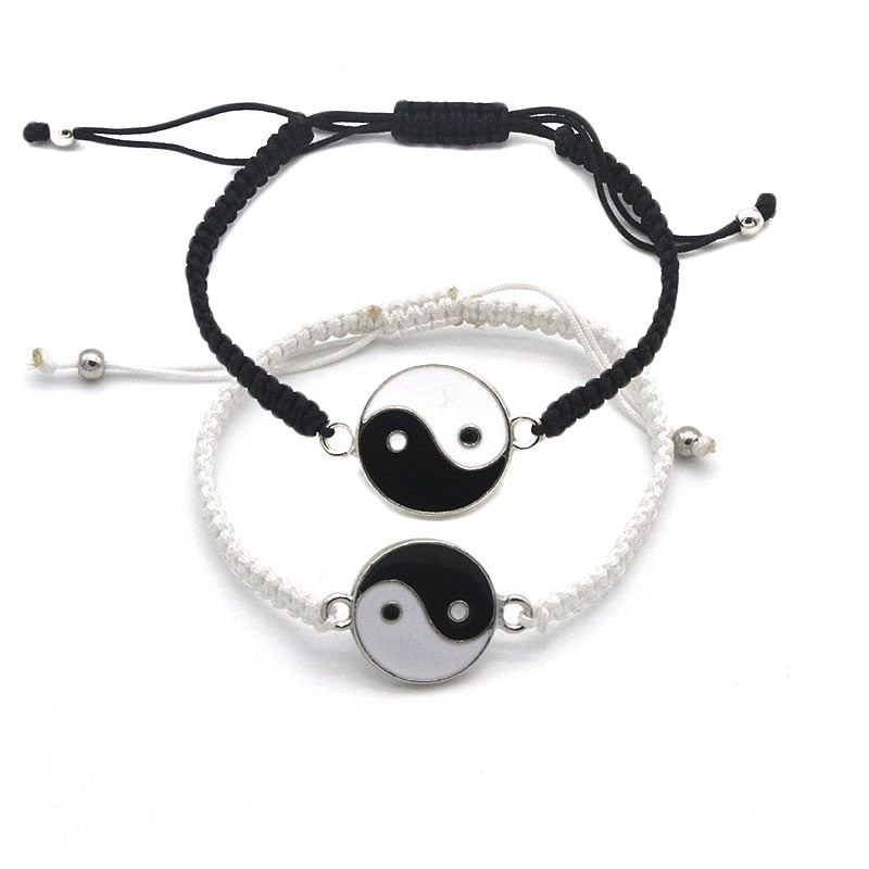 Couple Necklace + Bracelet Ying & Yang