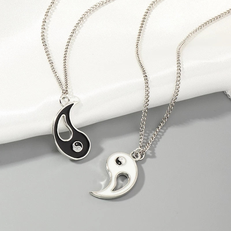 Couple Necklace + Bracelet Ying & Yang