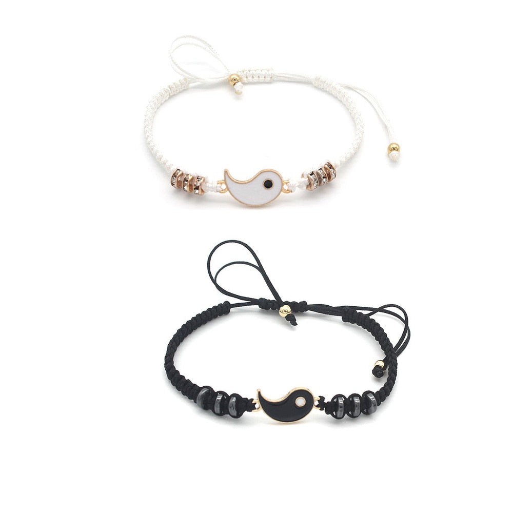 Couple Necklace + Bracelet Ying & Yang