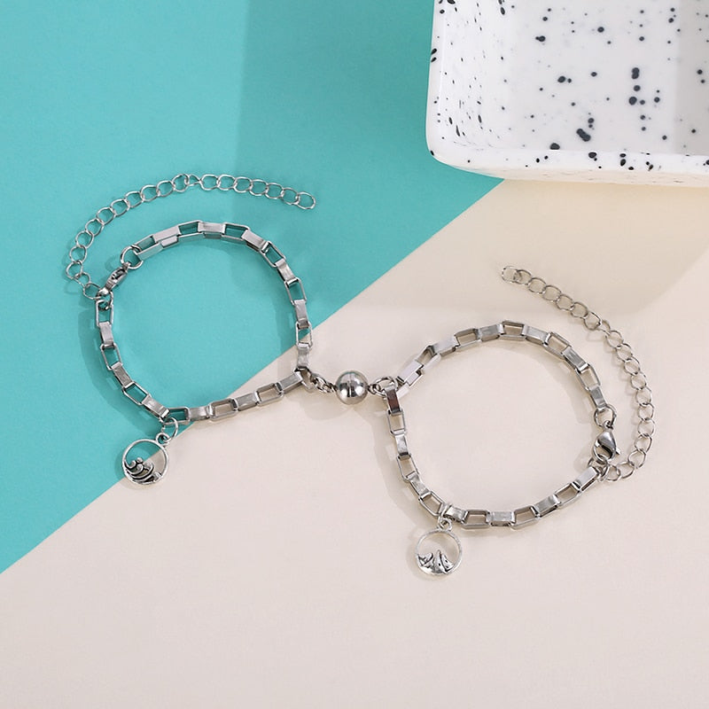 Magnetic Chain Bracelet Mountain & Sea