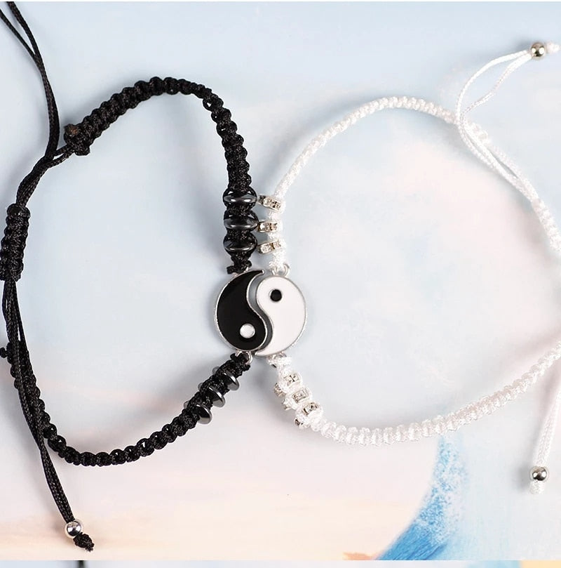 Couple Necklace + Bracelet Ying & Yang