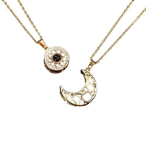 Couple Necklace Moon & Sun