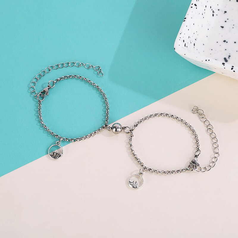 Magnetic Chain Bracelet Mountain & Sea