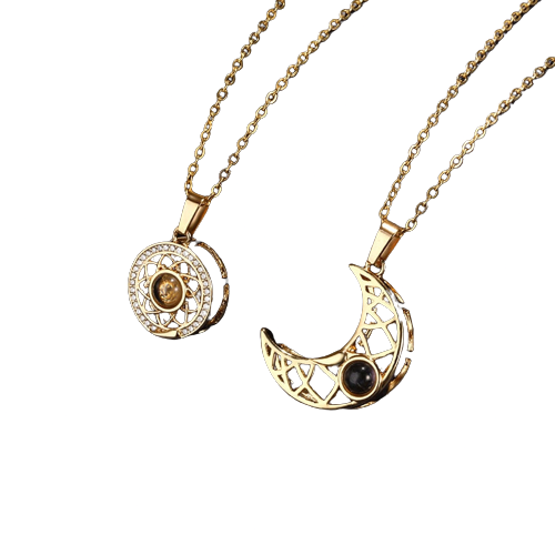 Couple Necklace Moon & Sun