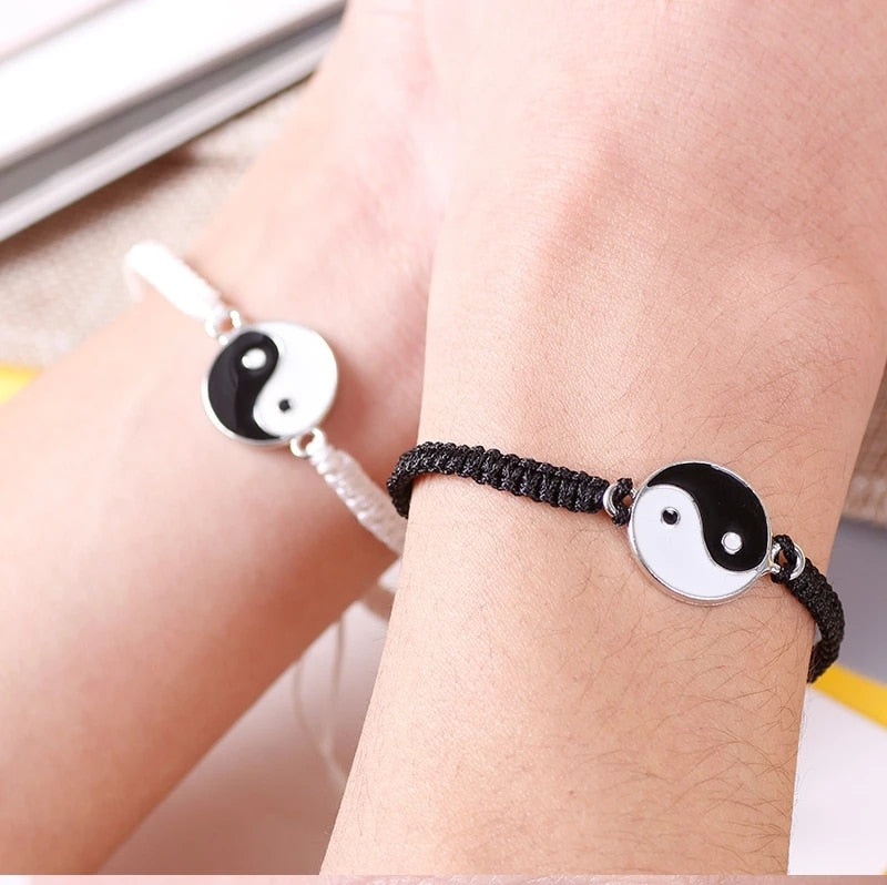 Couple Necklace + Bracelet Ying & Yang