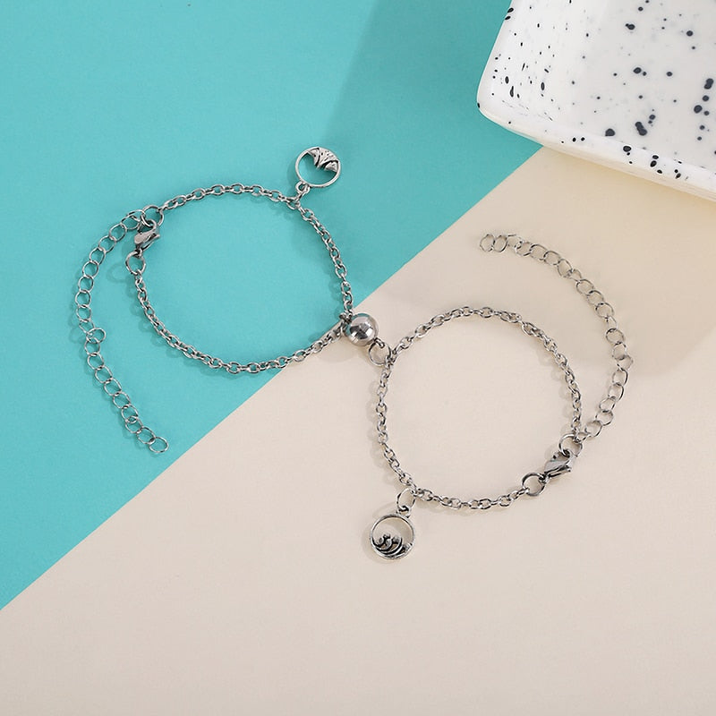 Magnetic Chain Bracelet Mountain & Sea