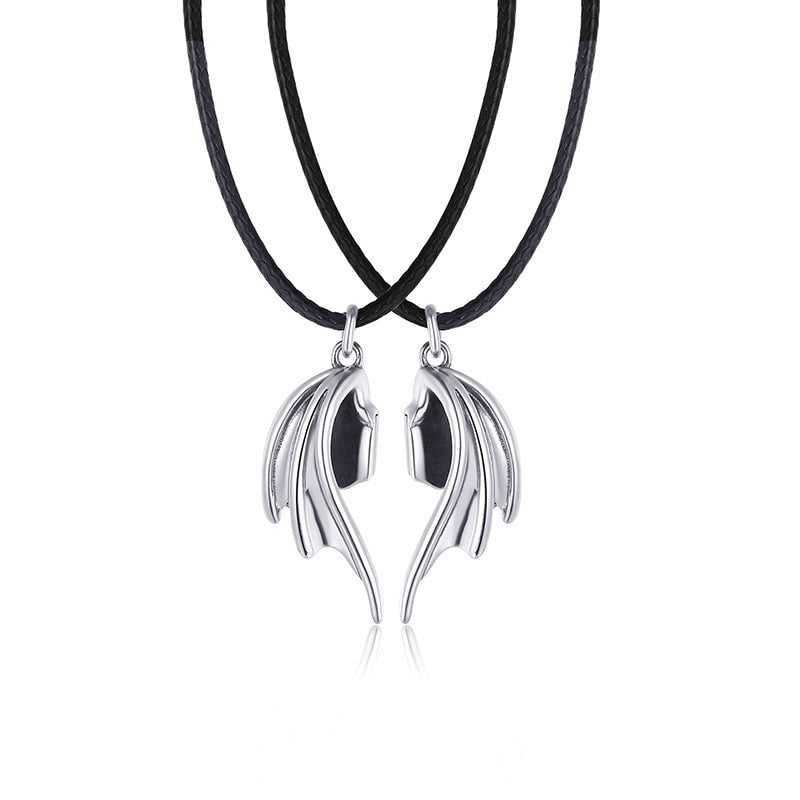 Magnetic Necklace Angel & Devil