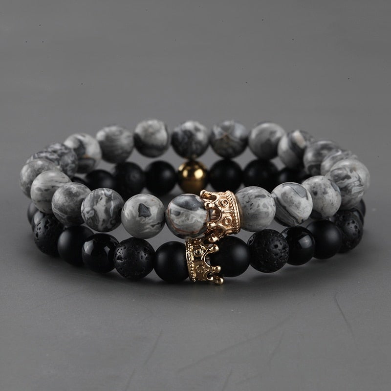 King & Queen Crown Bracelet