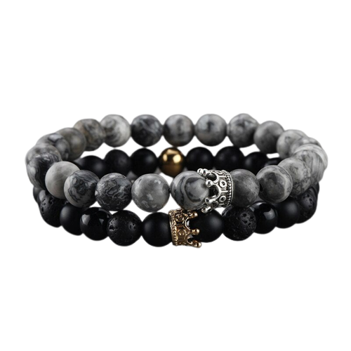 King & Queen Crown Bracelet