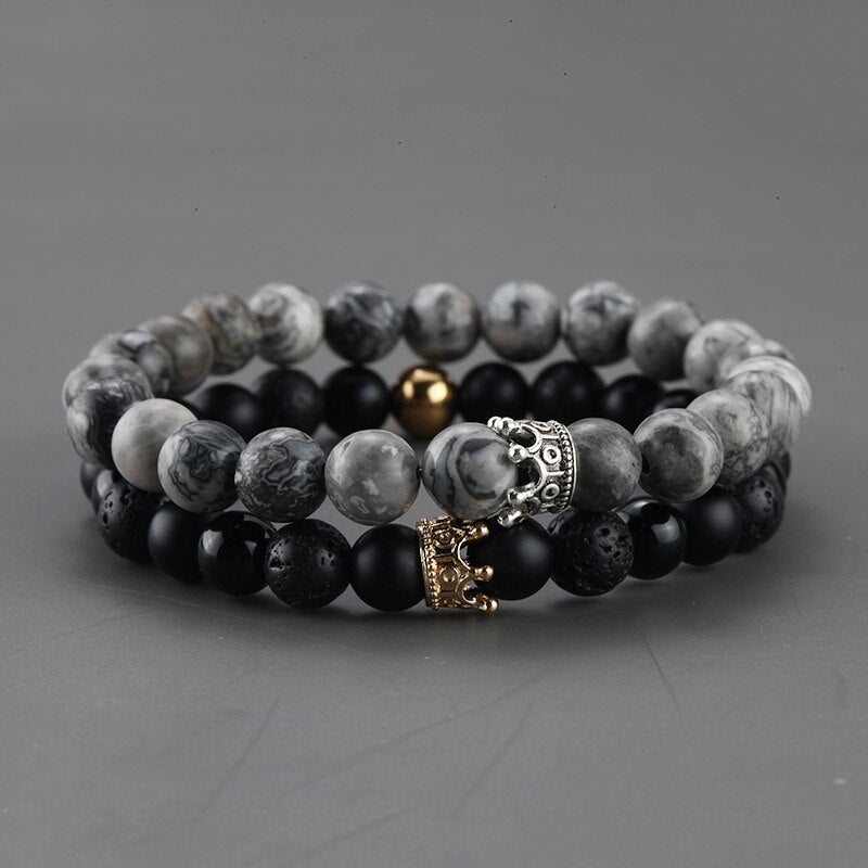 King & Queen Crown Bracelet